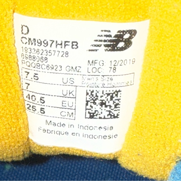 New Balance Shoes Mens 7.5 Blue 997H Outdoor Pack Cordura Varsity - Picture 10 of 15